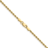14K 18 inch 1.75mm Diamond-cut Rope with Lobster Clasp Chain - 2
