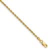 14K 18 inch 1.75mm Diamond-cut Rope with Lobster Clasp Chain - 0