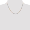 14K Tri-colored 18 inch 1.75mm Diamond-cut Rope with Lobster Clasp Chain - 3