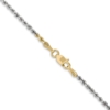 14K Tri-colored 18 inch 1.75mm Diamond-cut Rope with Lobster Clasp Chain - 2