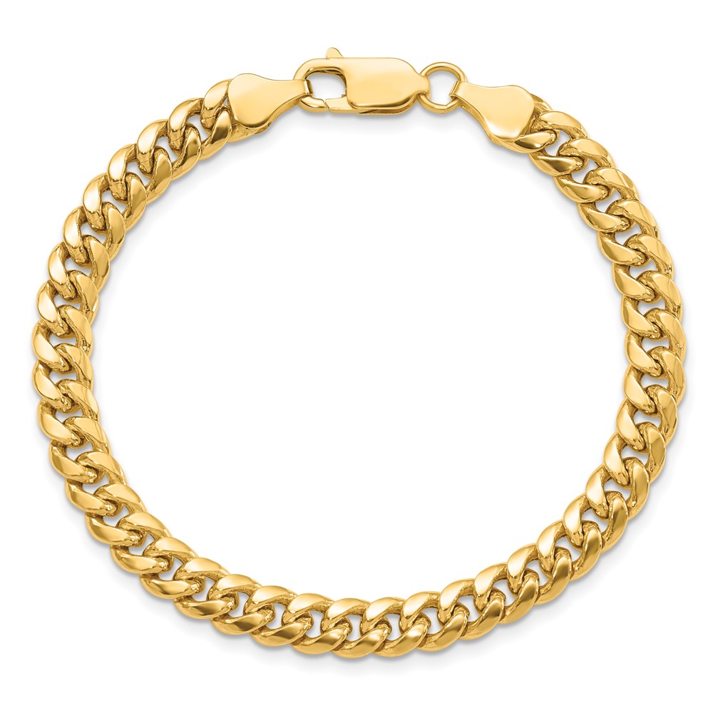 10k 6mm Semi-Solid Miami Cuban Chain - 4
