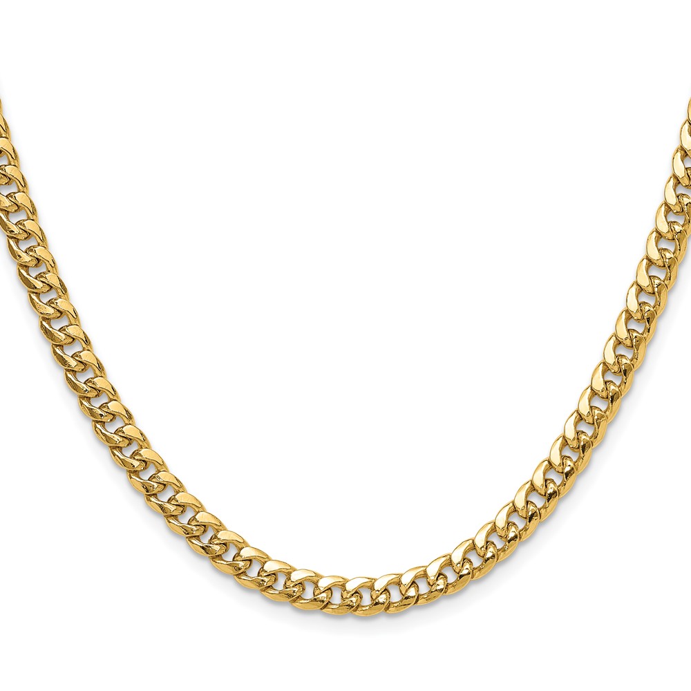 10k 5.25mm Semi-Solid Miami Cuban Chain - 1