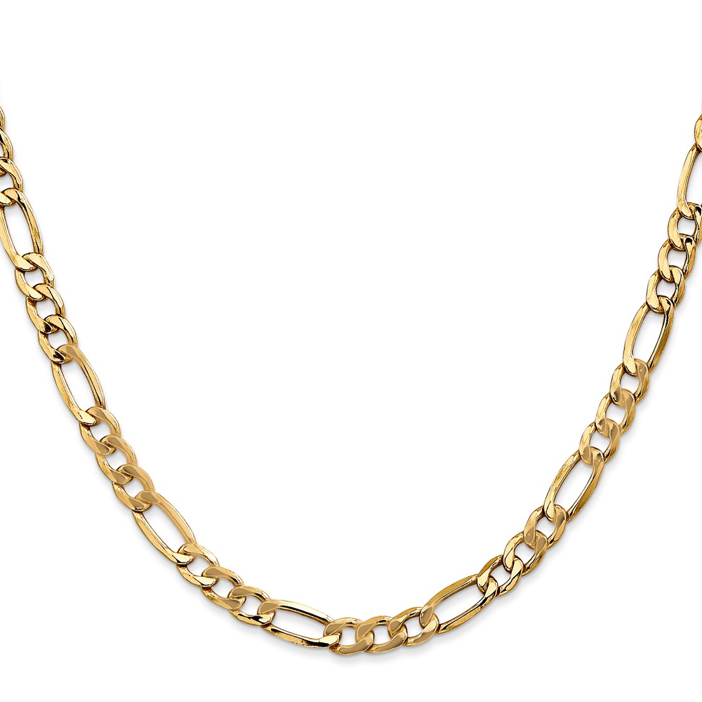 10k 5.35mm Semi-Solid Figaro Chain - 1