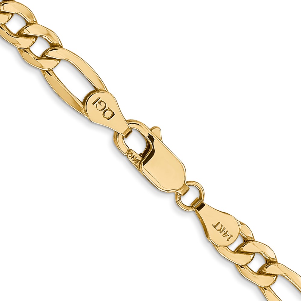 10k 5.35mm Semi-Solid Figaro Chain - 2