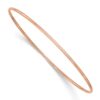 10k 1.5mm Rose Gold Polished Slip-on Bangle Bracelet - 0