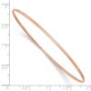 10k 1.5mm Rose Gold Polished Slip-on Bangle Bracelet - 2