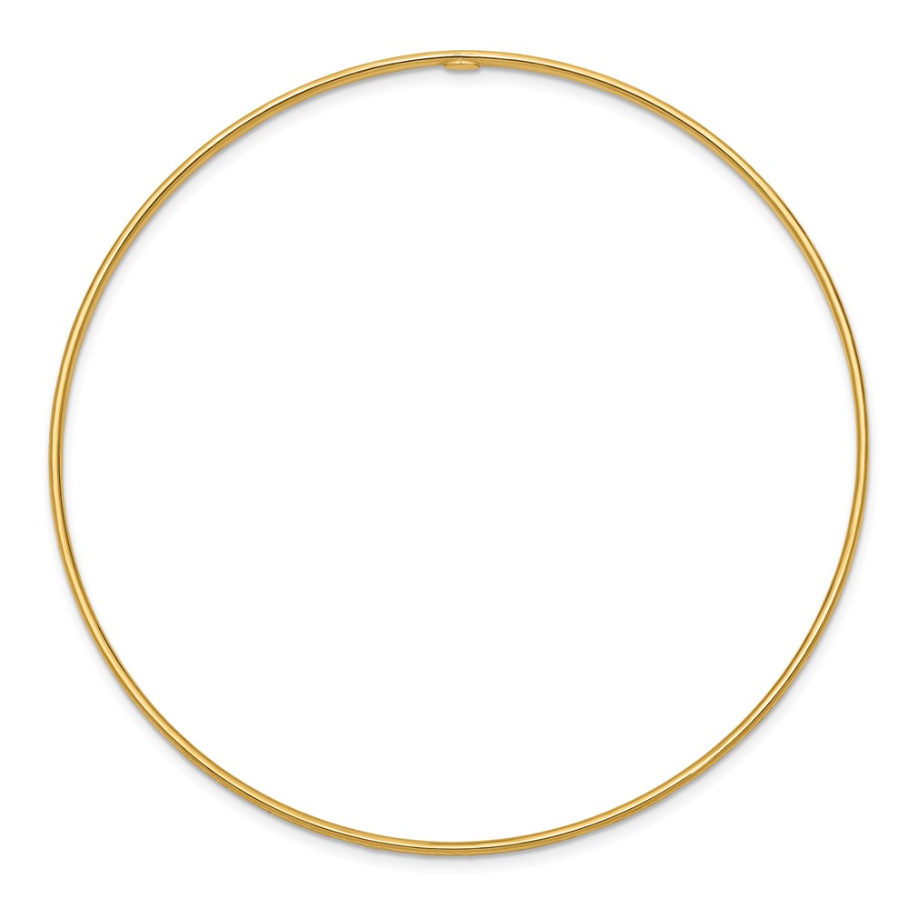 10k 1.5mm Diamond-Cut Slip-on Bangle Bracelet - 1
