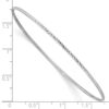 10k 1.5mm White Gold Diamond-Cut Slip-on Bangle Bracelet - 2