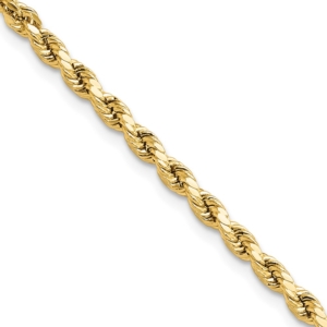 10k 3mm Semi-solid D/C Rope Chain - 0