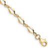 10k Polished Fancy Link Bracelet - 0 10k Polished Fancy Link Bracelet - 0