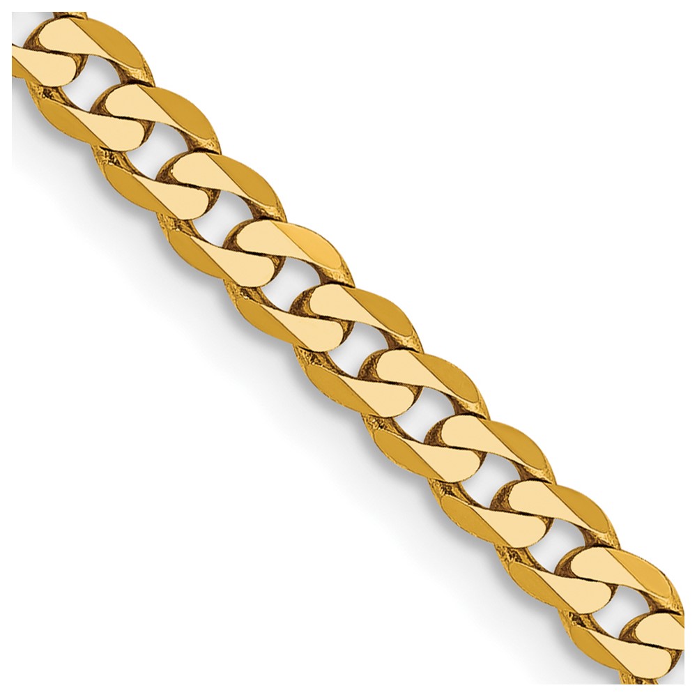 10k 2.9mm Flat Beveled Curb Chain - 0