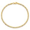 10k 2.4mm Flat Anchor Chain Anklet - 3