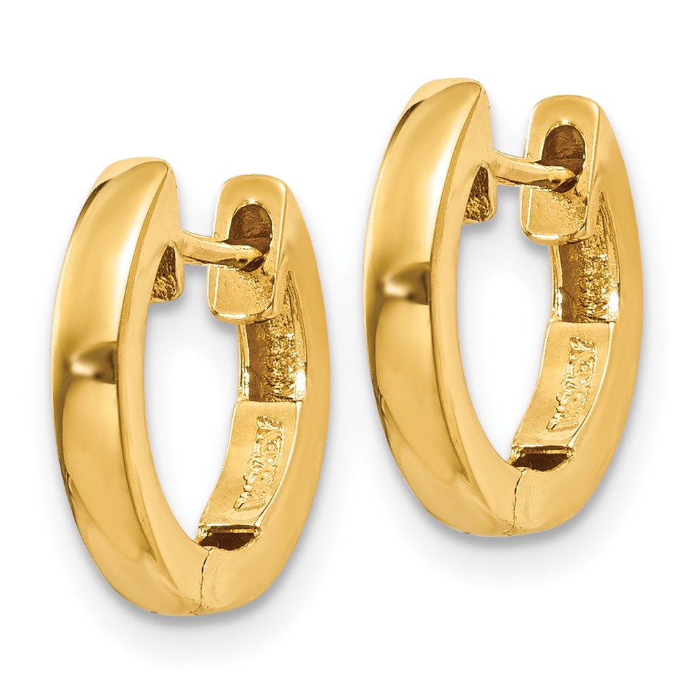 10k Polished 2MM Hinged Hoop Earrings - 1 10k Polished 2MM Hinged Hoop Earrings - 1