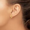 10k Polished 2MM Hinged Hoop Earrings - 2 10k Polished 2MM Hinged Hoop Earrings - 2