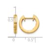 10k Polished 2MM Hinged Hoop Earrings - 3 10k Polished 2MM Hinged Hoop Earrings - 3