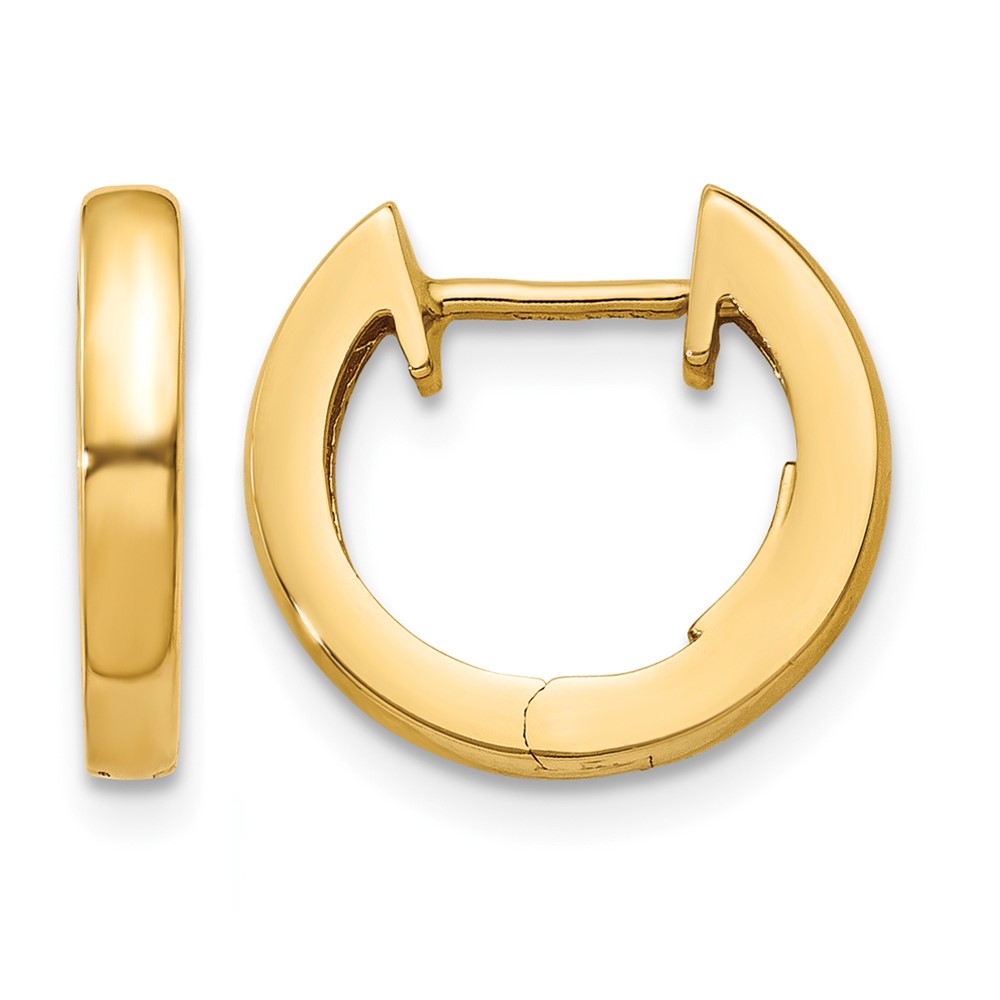 10k Polished 2MM Hinged Hoop Earrings - 0 10k Polished 2MM Hinged Hoop Earrings - 0
