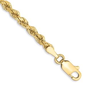 10k 3mm Diamond-cut Rope Chain - 0