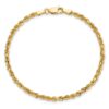 10k 3mm Diamond-cut Rope Chain - 4 10k 3mm Diamond-cut Rope Chain - 4