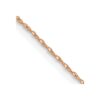 10K Rose Gold .5mm Carded Cable Rope Chain - 0