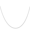 10k White Gold .5mm Carded Cable Rope Chain - 1