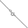 10k White Gold .5mm Carded Cable Rope Chain - 2