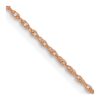 10k Rose Gold .7 mm Carded Cable Rope Chain - 0 10k Rose Gold .7 mm Carded Cable Rope Chain - 0