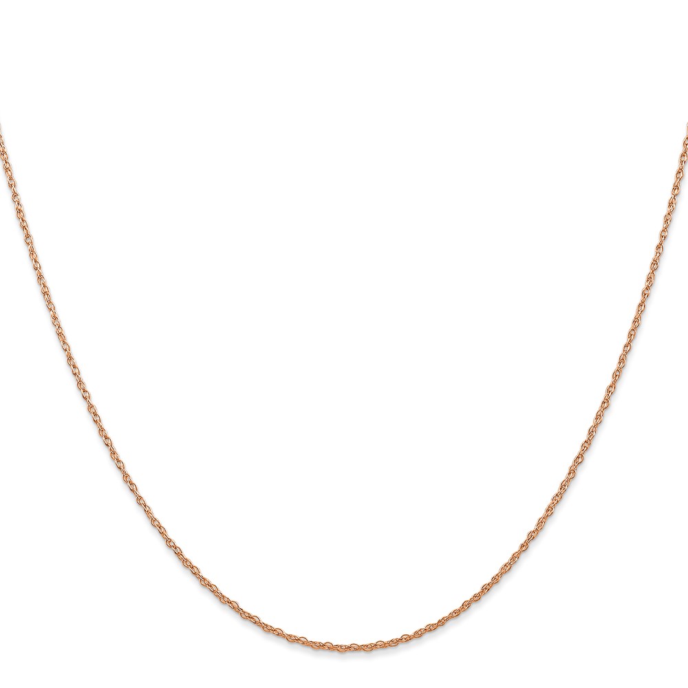 10k Rose Gold .7 mm Carded Cable Rope Chain - 1 10k Rose Gold .7 mm Carded Cable Rope Chain - 1