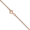 10k Rose Gold .7 mm Carded Cable Rope Chain - 2