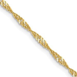 10k 1.7mm Singapore Chain - 0