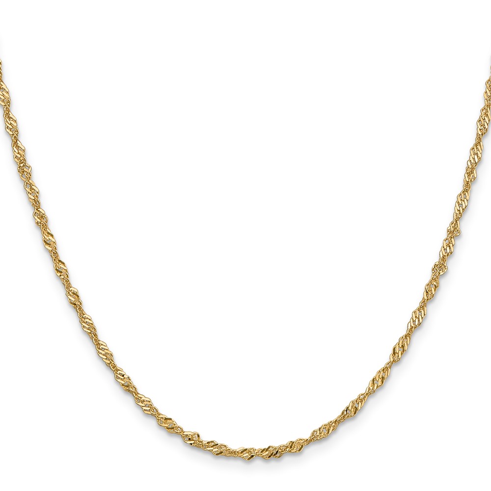 10k 2mm Singapore Chain - 1