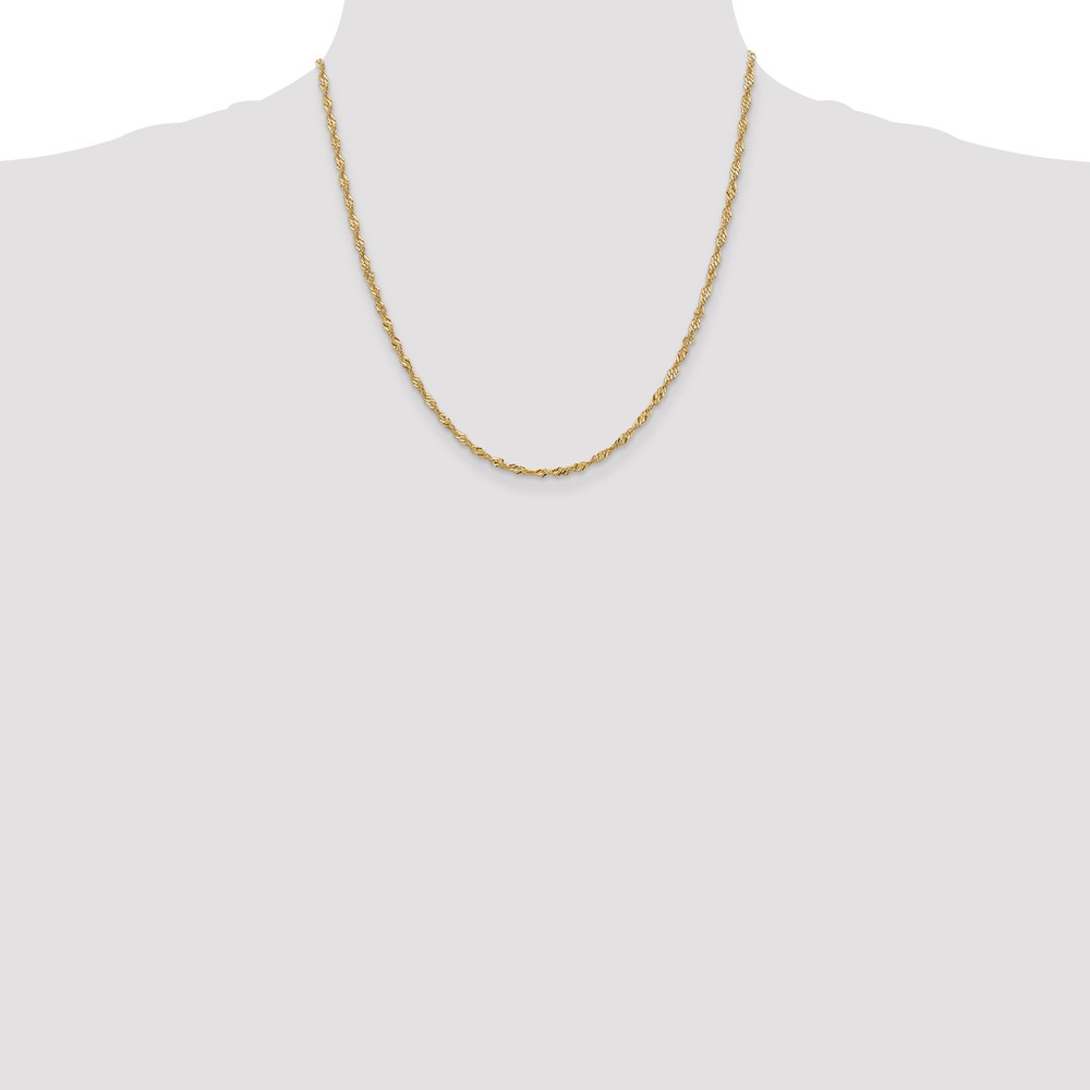 10k 2mm Singapore Chain - 3