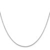 10k White Gold 1mm Box Chain - 1