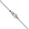 10k White Gold 1mm Box Chain - 2