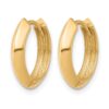 10K Polished Hinged Huggie Earrings - 1 10K Polished Hinged Huggie Earrings - 1