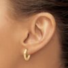 10K Polished Hinged Huggie Earrings - 2 10K Polished Hinged Huggie Earrings - 2