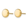 10k Polished Button Post Earrings - 1
