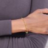 10K Polished Fancy Link Bracelet - 5 10K Polished Fancy Link Bracelet - 5