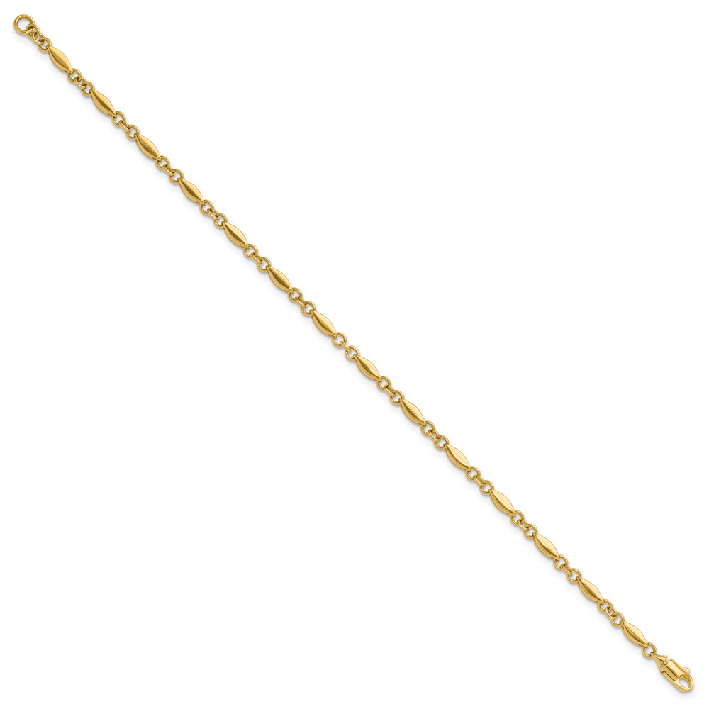 10K Polished Fancy Link Bracelet - 1 10K Polished Fancy Link Bracelet - 1