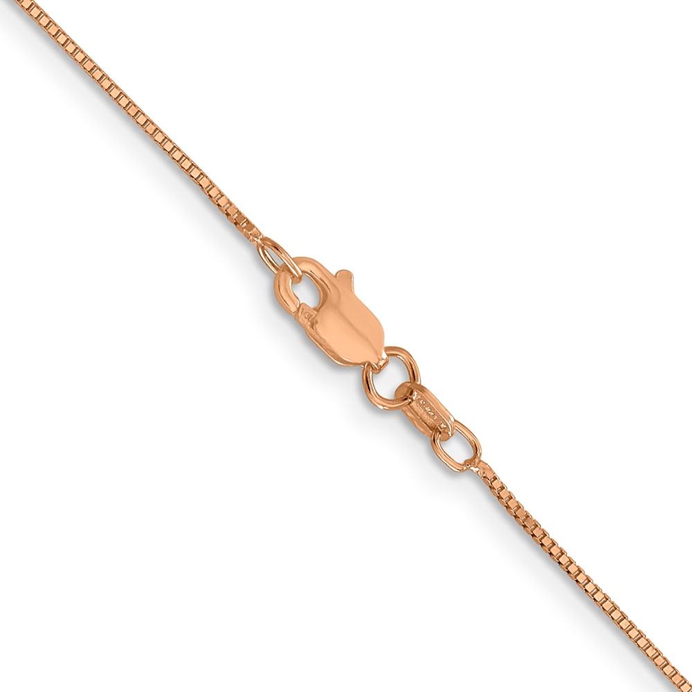 10k Rose Gold .70mm Box Chain - 2