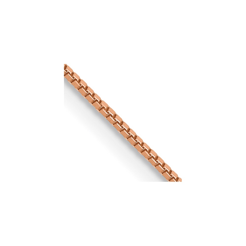 10k Rose Gold .70mm Box Chain - 0