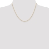 14K 18 inch Carded 1.35mm Cable Rope with Spring Ring Clasp Chain - 3