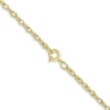 14K 18 inch Carded 1.35mm Cable Rope with Spring Ring Clasp Chain - 2