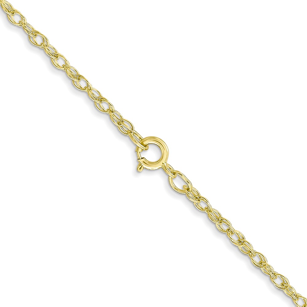 14K 18 inch Carded 1.35mm Cable Rope with Spring Ring Clasp Chain - 2