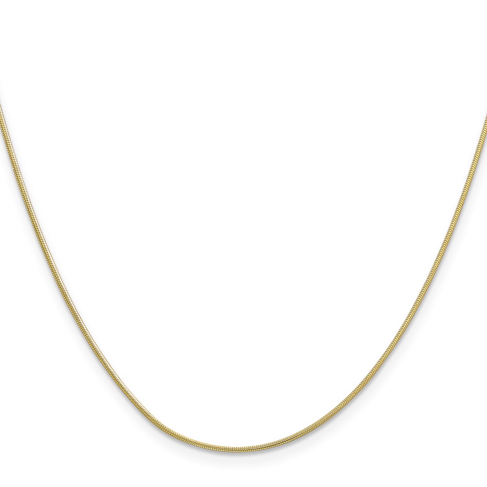 10k .9mm Round Snake Chain - 1