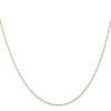 14K 24 inch Carded 1mm Singapore with Spring Ring Clasp Chain - 1