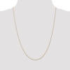 14K 24 inch Carded 1mm Singapore with Spring Ring Clasp Chain - 3