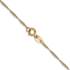14K 24 inch Carded 1mm Singapore with Spring Ring Clasp Chain - 2