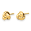10k Gold Polished Love Knot Post Earrings - 1