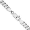 10k WG 4.75mm Flat Beveled Curb Chain - 2