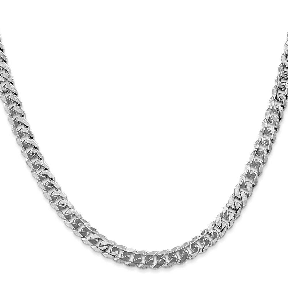 10k WG 5.75mm Flat Beveled Curb Chain - 1